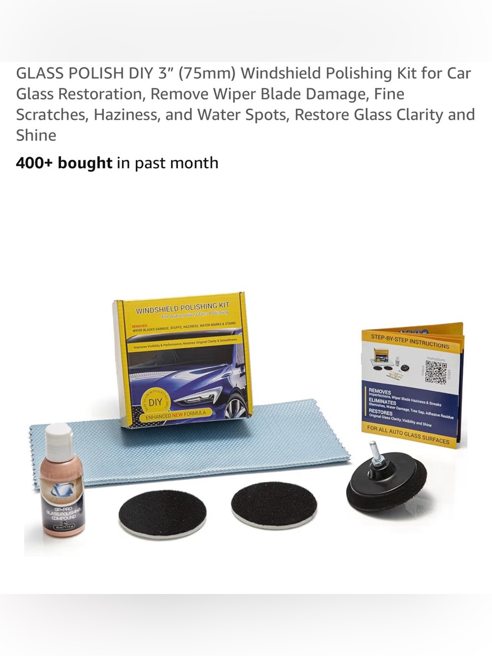 Windshield Polishing Kit - Automotive Glass Polishing